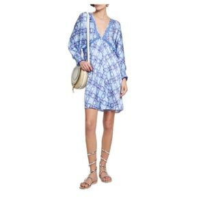Poupette St Barth Mini Dress Allegra Blue Mozaic